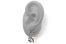 Vintage style Earrings Aquamarine Original Vintage 14K Rose Gold vec142r